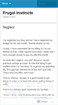 Mobile Screenshot of frugalinstincts.wordpress.com