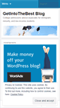 Mobile Screenshot of getintothebest.wordpress.com