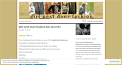 Desktop Screenshot of girlnextdoorfashion.wordpress.com
