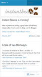 Mobile Screenshot of instantbeans.wordpress.com