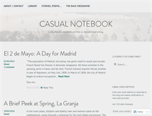 Tablet Screenshot of casualnotebook.wordpress.com