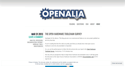 Desktop Screenshot of openalia.wordpress.com