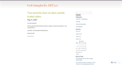 Desktop Screenshot of codesample.wordpress.com