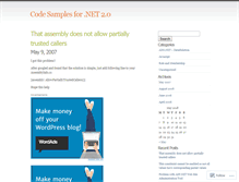 Tablet Screenshot of codesample.wordpress.com