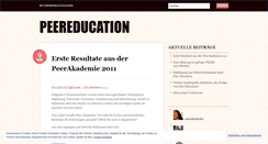 Desktop Screenshot of peereducation.wordpress.com