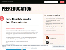 Tablet Screenshot of peereducation.wordpress.com