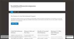 Desktop Screenshot of bestdebtsettlementcompanies.wordpress.com