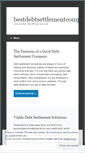 Mobile Screenshot of bestdebtsettlementcompanies.wordpress.com