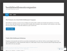 Tablet Screenshot of bestdebtsettlementcompanies.wordpress.com
