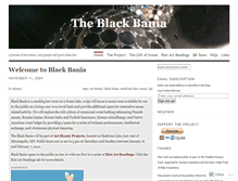 Tablet Screenshot of blackbania.wordpress.com