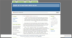 Desktop Screenshot of diaryofapastorswife.wordpress.com