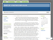 Tablet Screenshot of diaryofapastorswife.wordpress.com