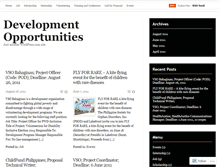 Tablet Screenshot of developmentopportunities.wordpress.com