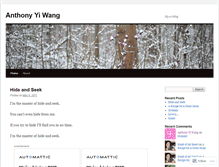 Tablet Screenshot of anthonyyiwang.wordpress.com