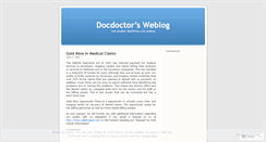 Desktop Screenshot of docdoctor.wordpress.com
