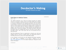 Tablet Screenshot of docdoctor.wordpress.com