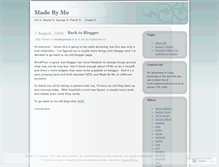 Tablet Screenshot of madebyme79.wordpress.com