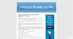 Desktop Screenshot of commercialmortgageloan.wordpress.com