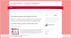 Desktop Screenshot of ouronlinereviews.wordpress.com