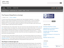 Tablet Screenshot of johnrossjr.wordpress.com