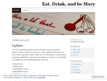 Tablet Screenshot of eatdrinkandbemary.wordpress.com