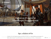 Tablet Screenshot of itprimer.wordpress.com