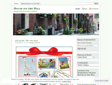 Tablet Screenshot of houseonthehillblog.wordpress.com
