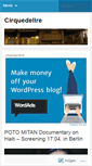 Mobile Screenshot of cirquedelire.wordpress.com