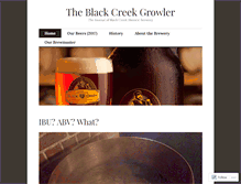 Tablet Screenshot of blackcreekbrewery.wordpress.com