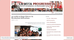 Desktop Screenshot of lanotaprogressista.wordpress.com