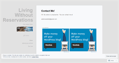 Desktop Screenshot of livewithoutreservations.wordpress.com