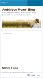 Mobile Screenshot of ambitiousmums.wordpress.com