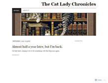 Tablet Screenshot of catladychronicles.wordpress.com