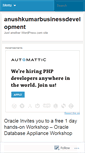 Mobile Screenshot of anushkumarbusinessdevelopment.wordpress.com