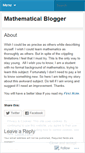 Mobile Screenshot of mathematicalblogger.wordpress.com