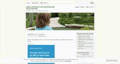 Desktop Screenshot of 365lessonslived.wordpress.com