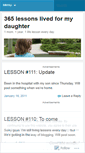 Mobile Screenshot of 365lessonslived.wordpress.com