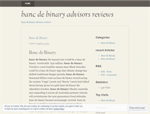 Tablet Screenshot of helpint.bancdebinaryadvisorsreviews.wordpress.com