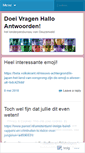 Mobile Screenshot of doeivragenhalloantwoorden.wordpress.com