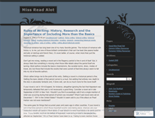 Tablet Screenshot of missreadalot.wordpress.com