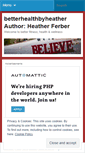 Mobile Screenshot of betterhealthbyheather.wordpress.com
