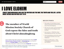 Tablet Screenshot of elohimourgod.wordpress.com