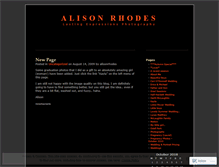 Tablet Screenshot of alisonrhodes.wordpress.com