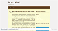 Desktop Screenshot of fbgamehack.wordpress.com