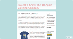 Desktop Screenshot of 10againclothing.wordpress.com