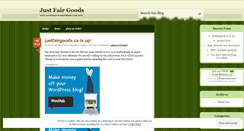Desktop Screenshot of justfairgoods.wordpress.com