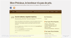 Desktop Screenshot of monprecieuxblog.wordpress.com