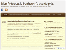 Tablet Screenshot of monprecieuxblog.wordpress.com