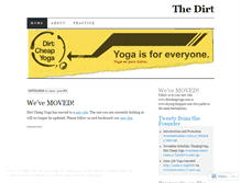 Tablet Screenshot of dirtcheapyoga.wordpress.com