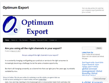 Tablet Screenshot of optimumexport.wordpress.com